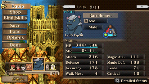 Jeanne d'Arc screenshot 3 for PSP